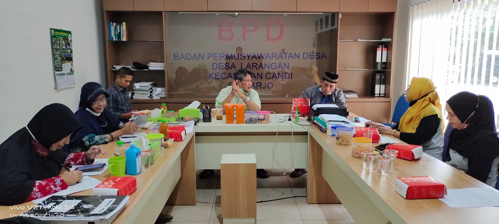 Rapat Koordinasi PemDes & BPD Larangan Terkait Kendala-Kendala Yang Ada Di Desa